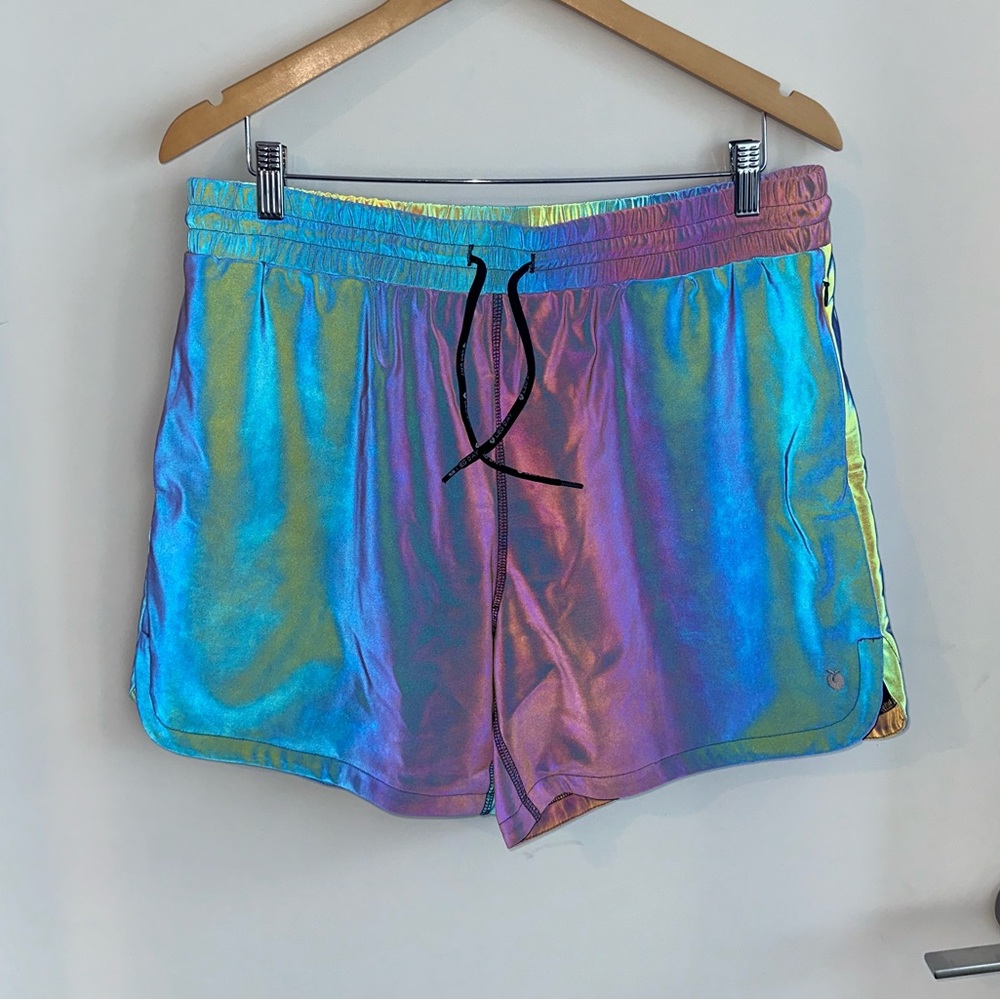 FlexLiving Rainbow Reflective Athletic Shorts